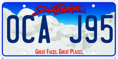 SD license plate 0CAJ95