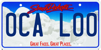 SD license plate 0CAL00