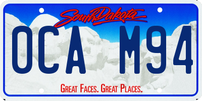 SD license plate 0CAM94