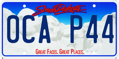 SD license plate 0CAP44