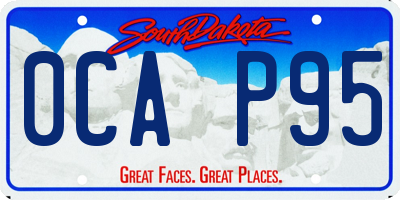 SD license plate 0CAP95