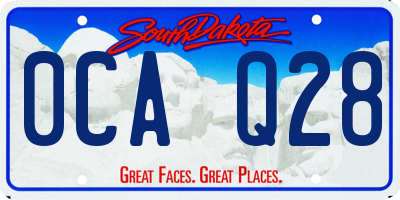 SD license plate 0CAQ28