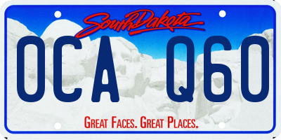 SD license plate 0CAQ60