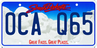 SD license plate 0CAQ65