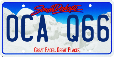 SD license plate 0CAQ66