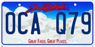 SD license plate 0CAQ79