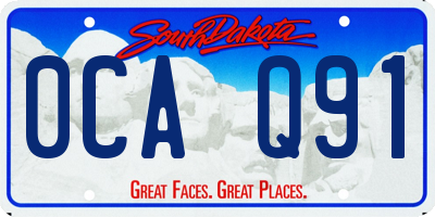 SD license plate 0CAQ91