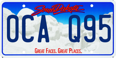 SD license plate 0CAQ95