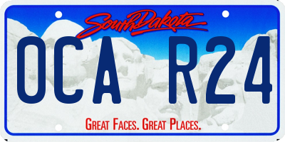 SD license plate 0CAR24