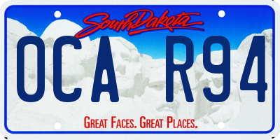 SD license plate 0CAR94