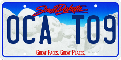 SD license plate 0CAT09