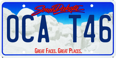 SD license plate 0CAT46