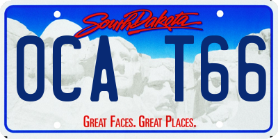 SD license plate 0CAT66