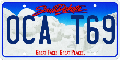 SD license plate 0CAT69
