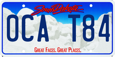 SD license plate 0CAT84