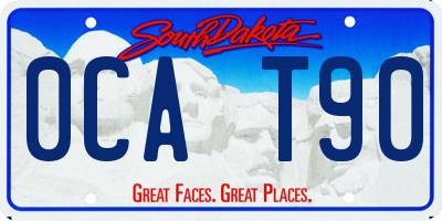SD license plate 0CAT90