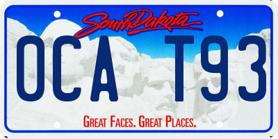 SD license plate 0CAT93