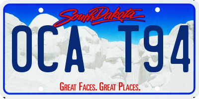 SD license plate 0CAT94