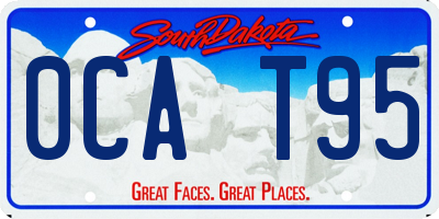 SD license plate 0CAT95