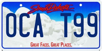 SD license plate 0CAT99
