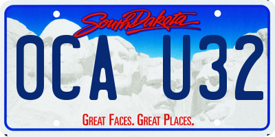 SD license plate 0CAU32