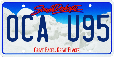 SD license plate 0CAU95
