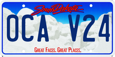 SD license plate 0CAV24