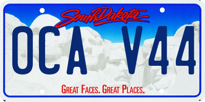 SD license plate 0CAV44