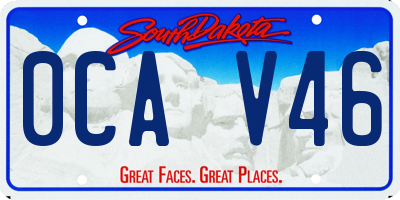 SD license plate 0CAV46
