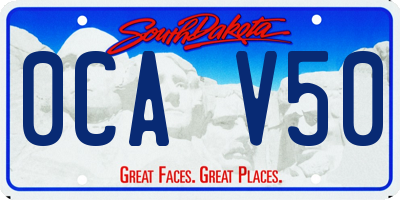 SD license plate 0CAV50