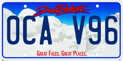 SD license plate 0CAV96