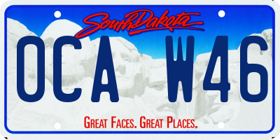 SD license plate 0CAW46