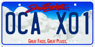 SD license plate 0CAX01