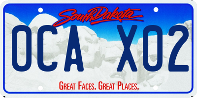 SD license plate 0CAX02