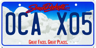 SD license plate 0CAX05