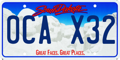 SD license plate 0CAX32
