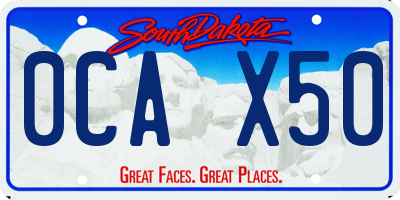 SD license plate 0CAX50