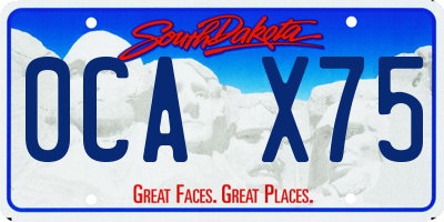 SD license plate 0CAX75