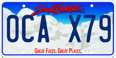 SD license plate 0CAX79