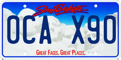 SD license plate 0CAX90