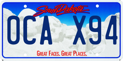 SD license plate 0CAX94