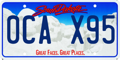 SD license plate 0CAX95