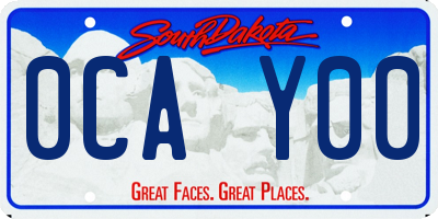 SD license plate 0CAY00