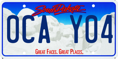 SD license plate 0CAY04