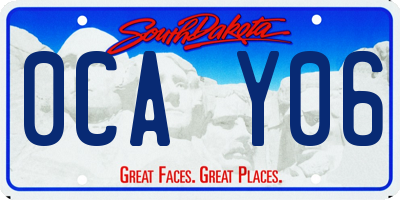 SD license plate 0CAY06