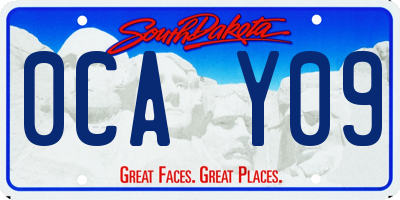 SD license plate 0CAY09