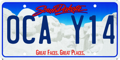 SD license plate 0CAY14