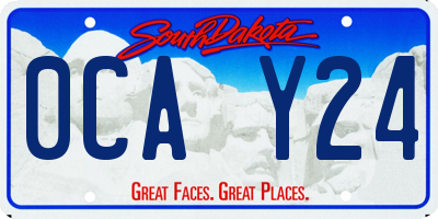 SD license plate 0CAY24