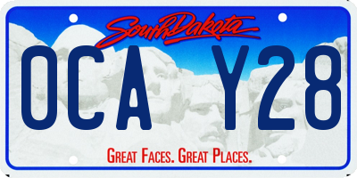 SD license plate 0CAY28