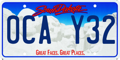 SD license plate 0CAY32